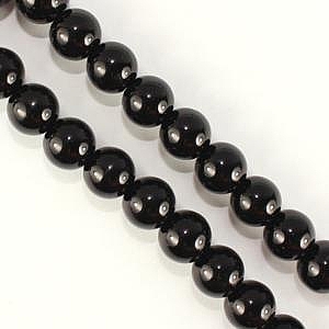 4mm Glass Pearl - Black